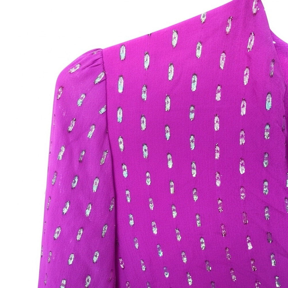 Shimmering Lily Pulitzer Aaron Silk Top NWOT - Picture 5 of 10